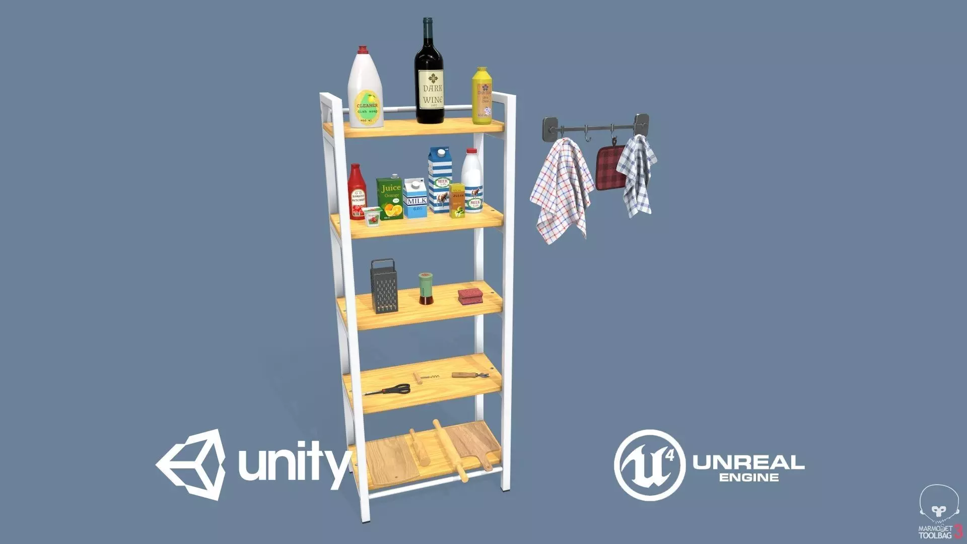 Kitchen Accessories 3D model_0