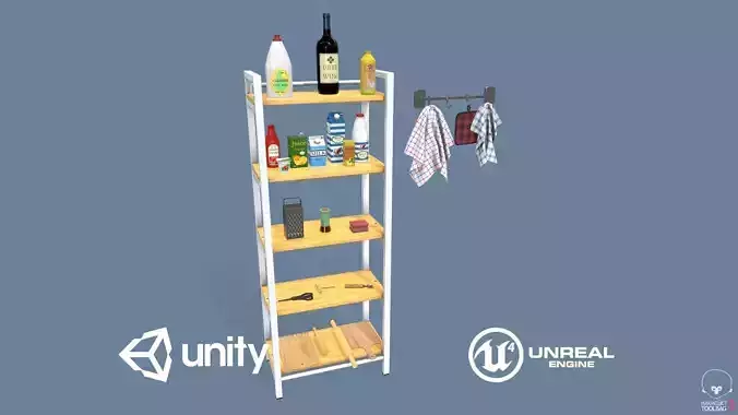 Kitchen Accessories 3D model