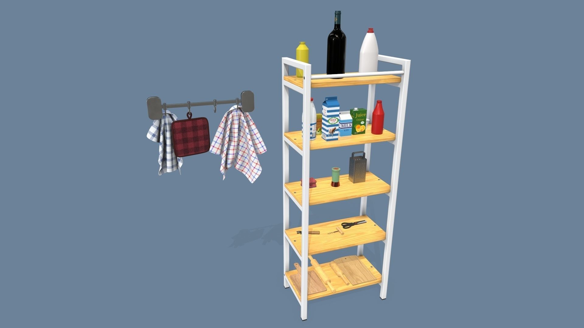 Kitchen Accessories 3D model_9