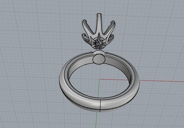 Soliter ring 1005 3D print model_9