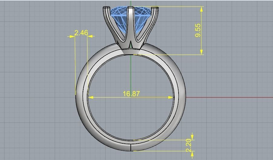 Soliter ring 1005 3D print model_4