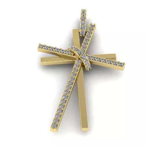 Pendant Cross 1004 3D print model_0