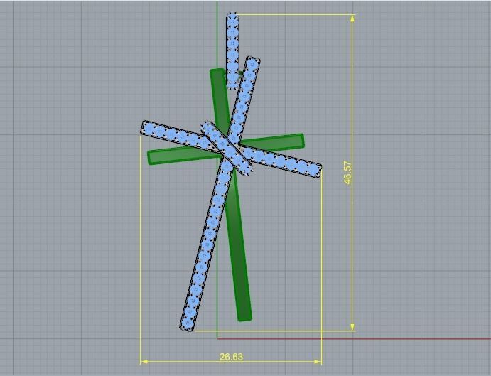 Pendant Cross 1004 3D print model_4