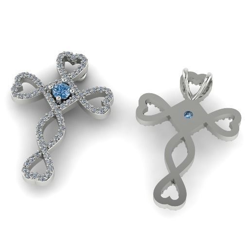 Pendant Cross 1003 3D print model_1