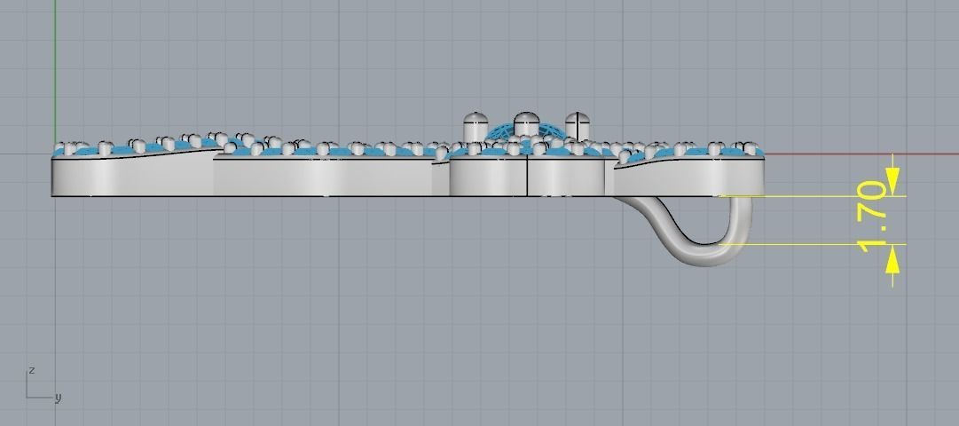 Pendant Cross 1003 3D print model_5