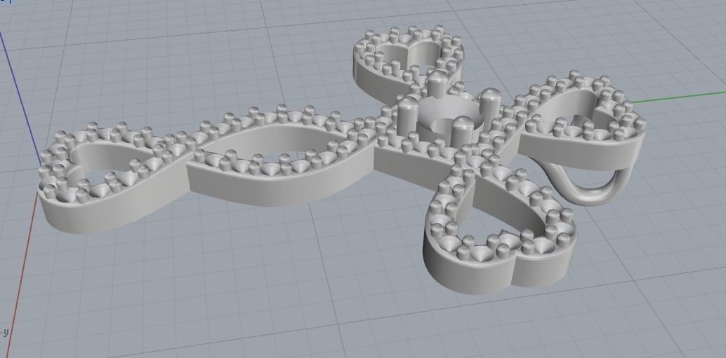 Pendant Cross 1003 3D print model_7
