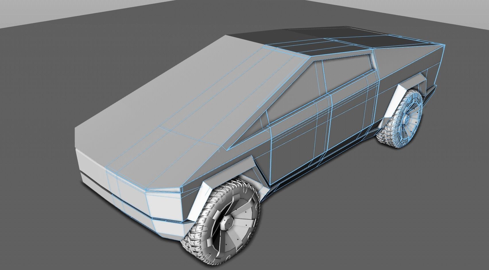 Tesla Cybertruck and Cyberquad ATV 3D Model Collection_11