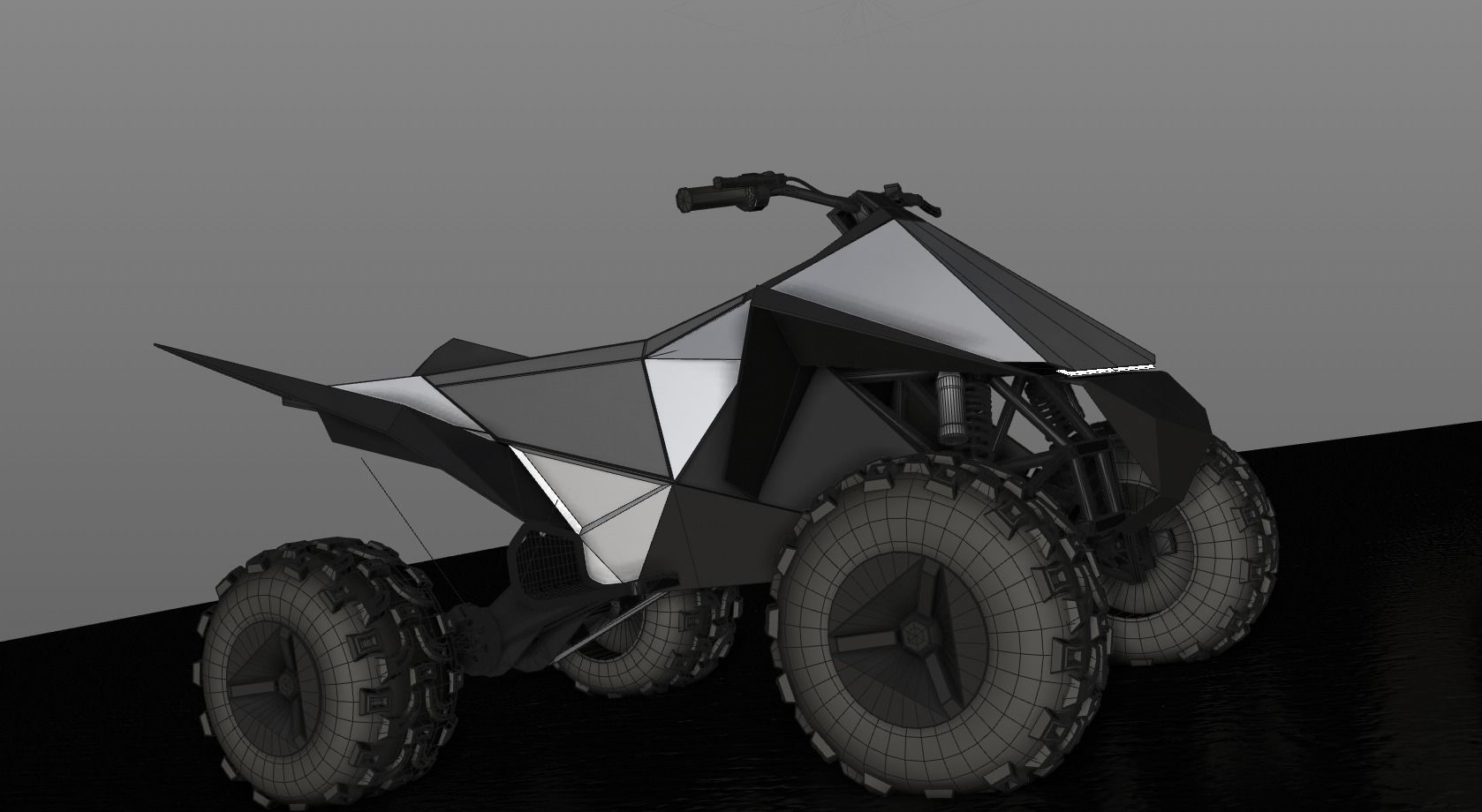 Tesla Cybertruck and Cyberquad ATV 3D Model Collection_20