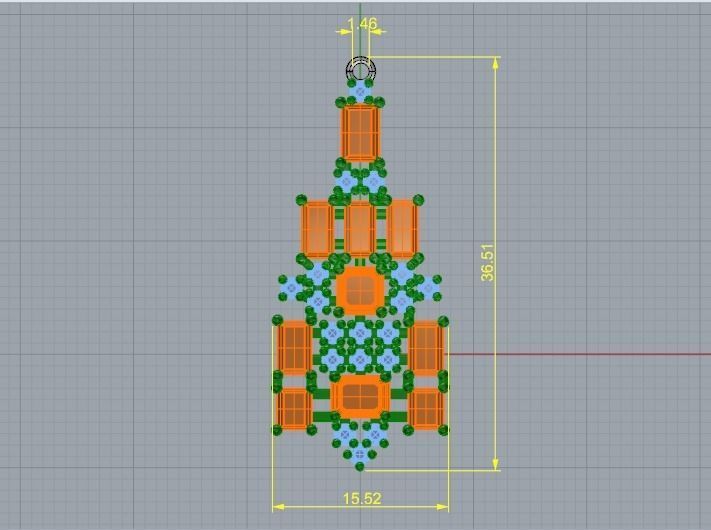 Pendant 1022 3D print model_4