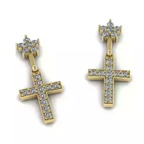 Cross earrings 1020