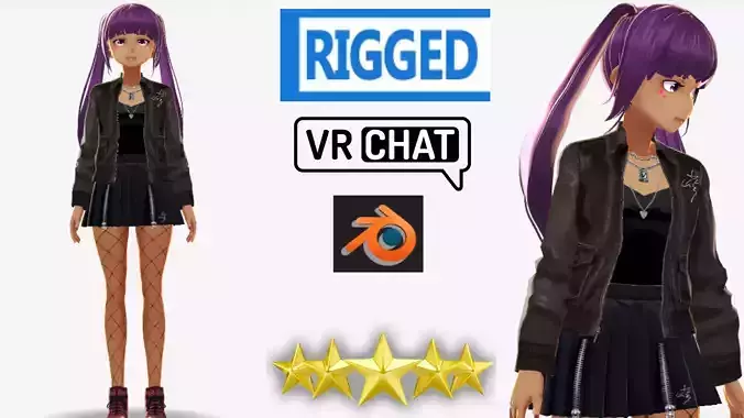 cute anime Girl character m2