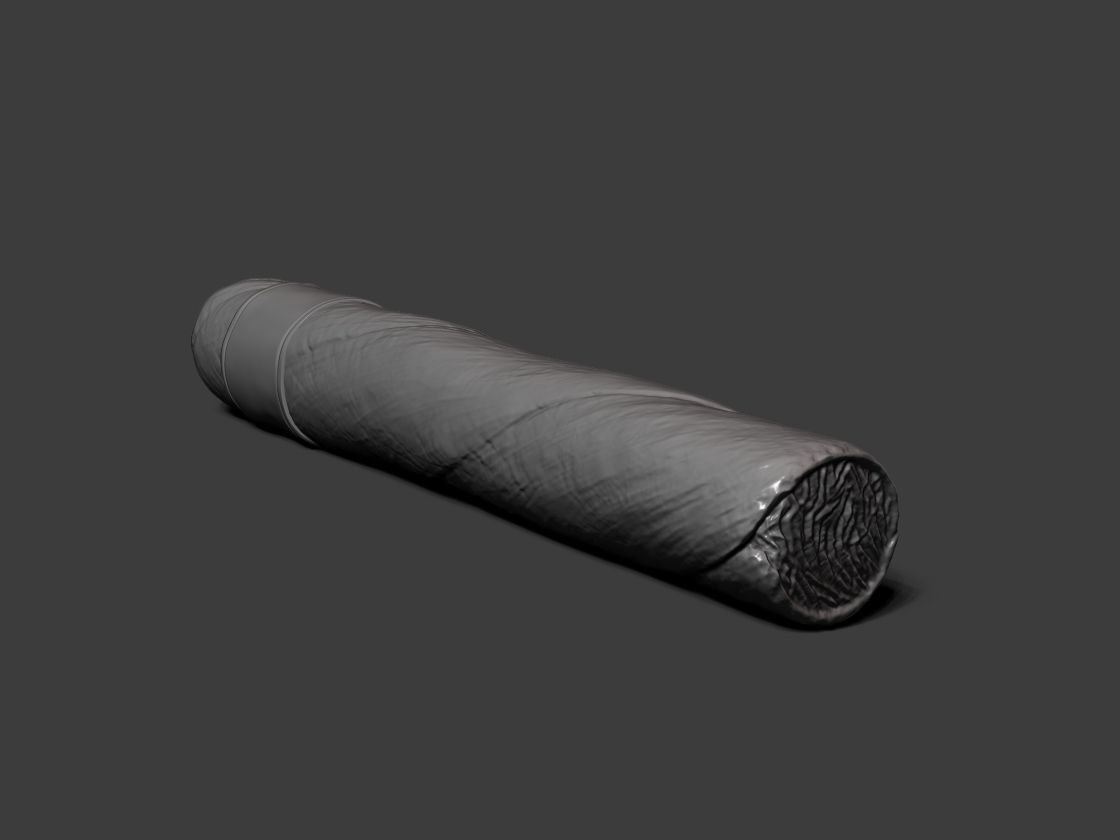 Cigar two cigars Low-poly 3D model_3