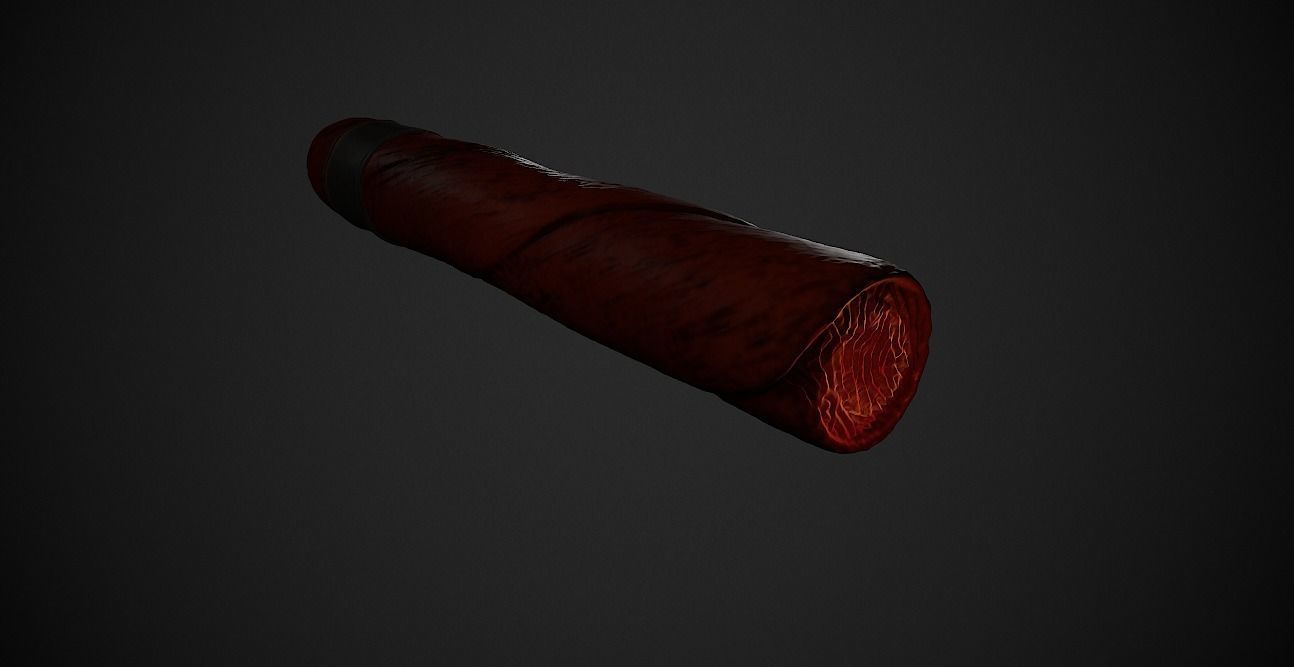 Cigar two cigars Low-poly 3D model_5