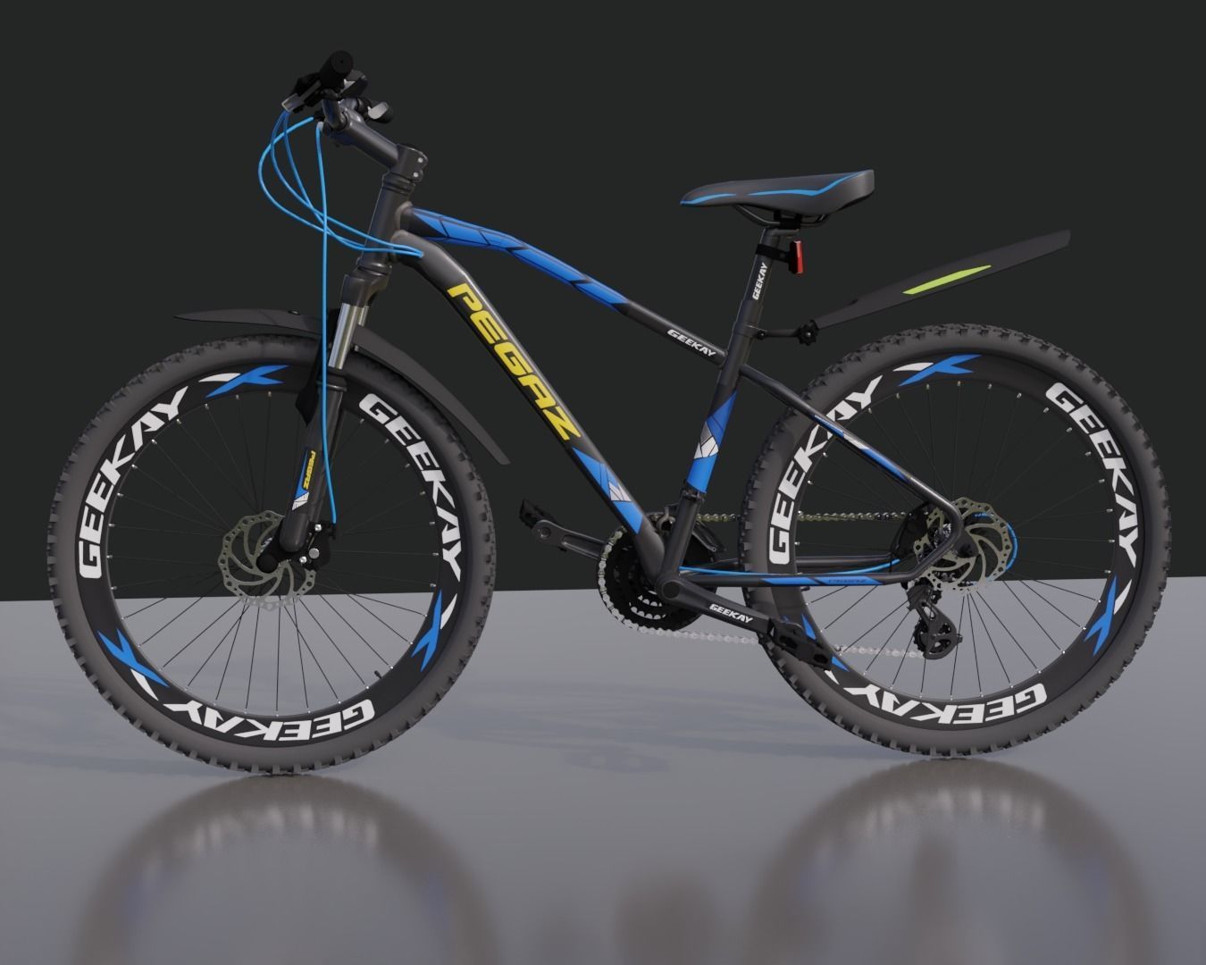 cycle mountain bike 3D model_2