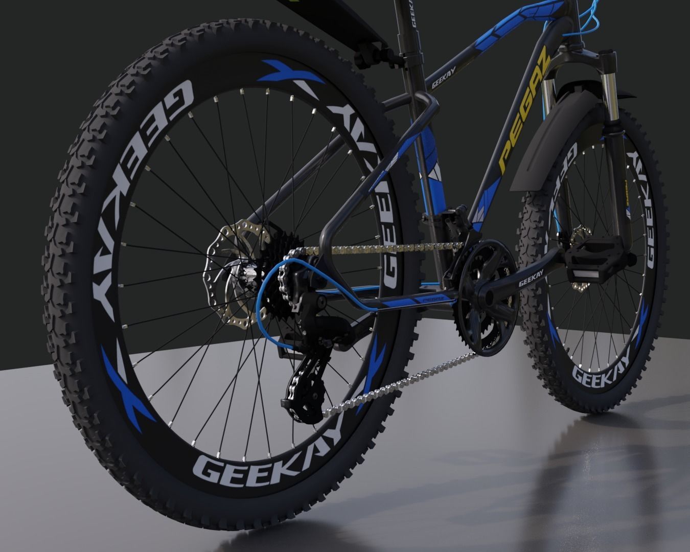 cycle mountain bike 3D model_4