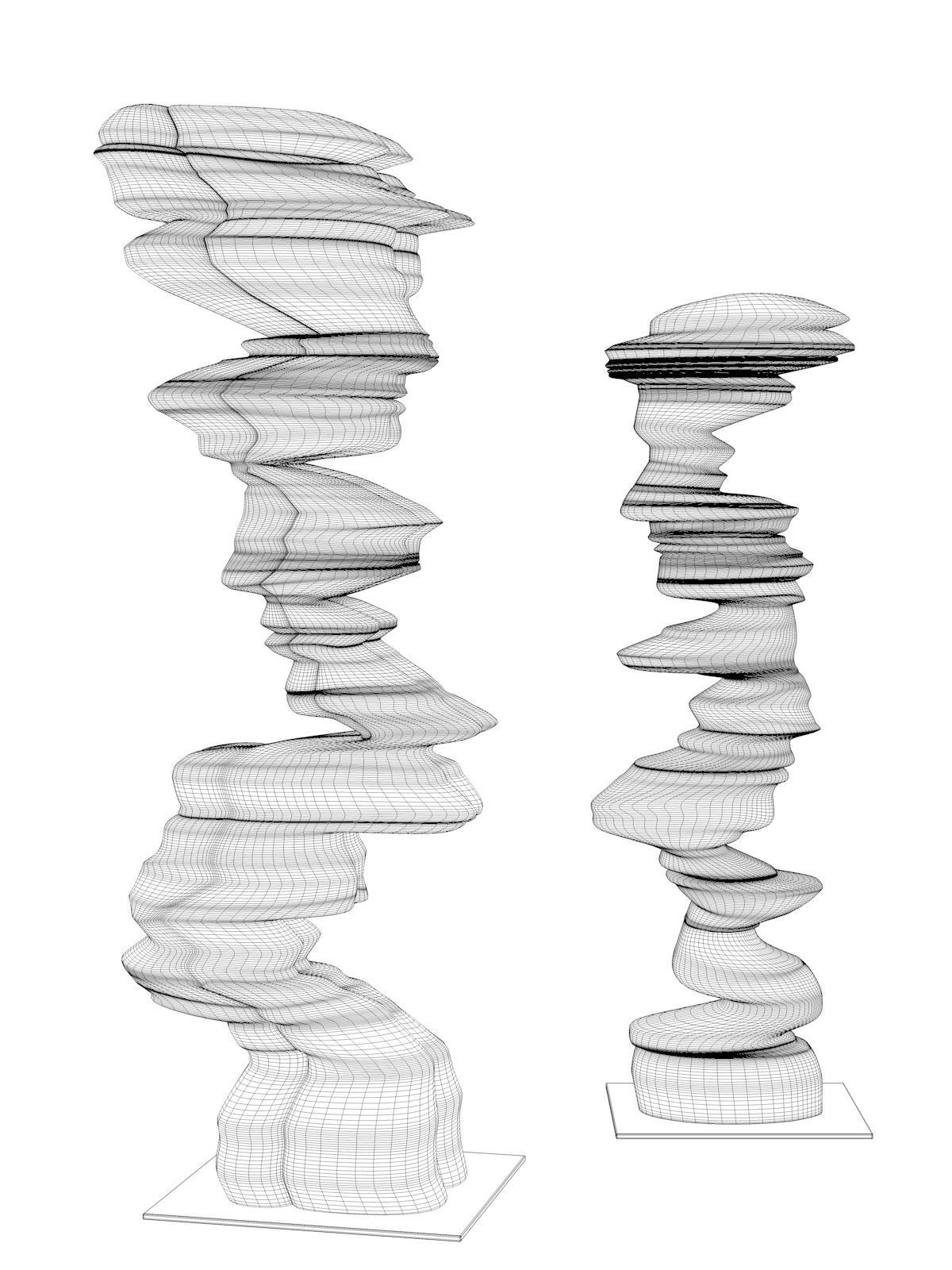 Points of View Sculptures 3D model_3