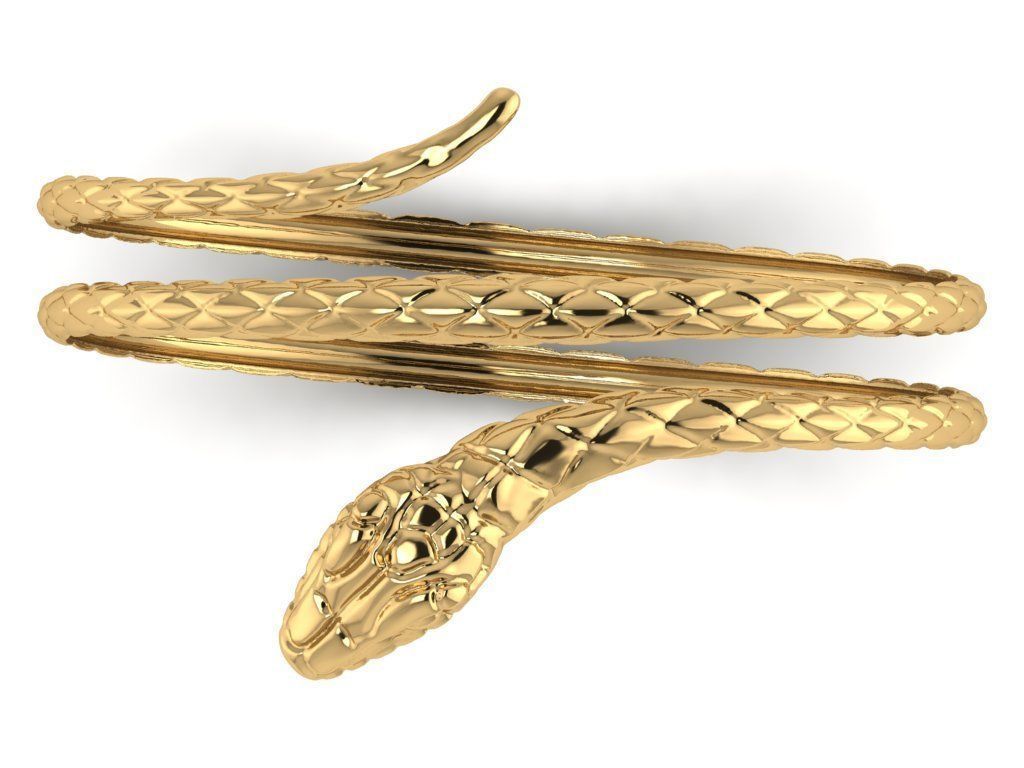 Snake  bracelet   447 3D print model_7