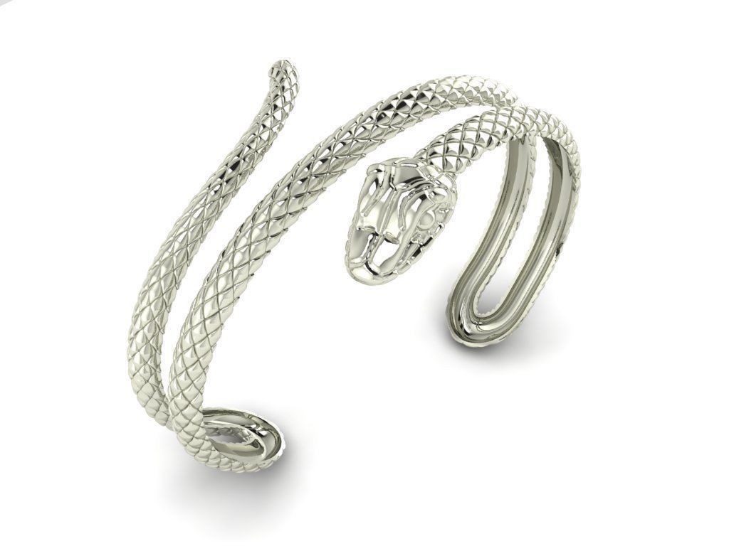 Snake  bracelet   447 3D print model_1