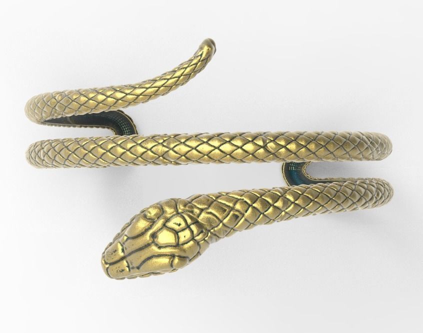 Snake  bracelet   447 3D print model_2