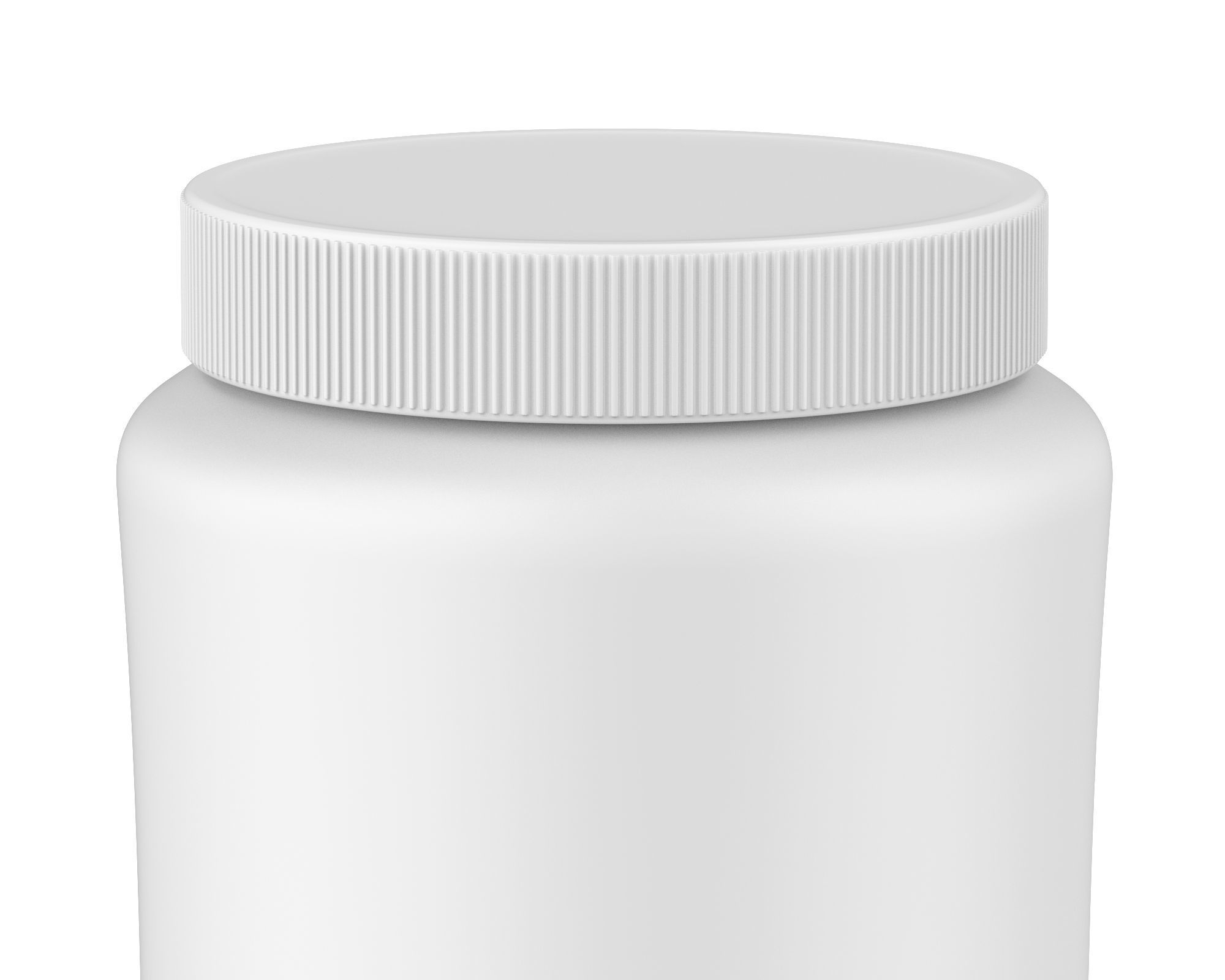 3D Jar plastic bottle Low-poly 3D model_1
