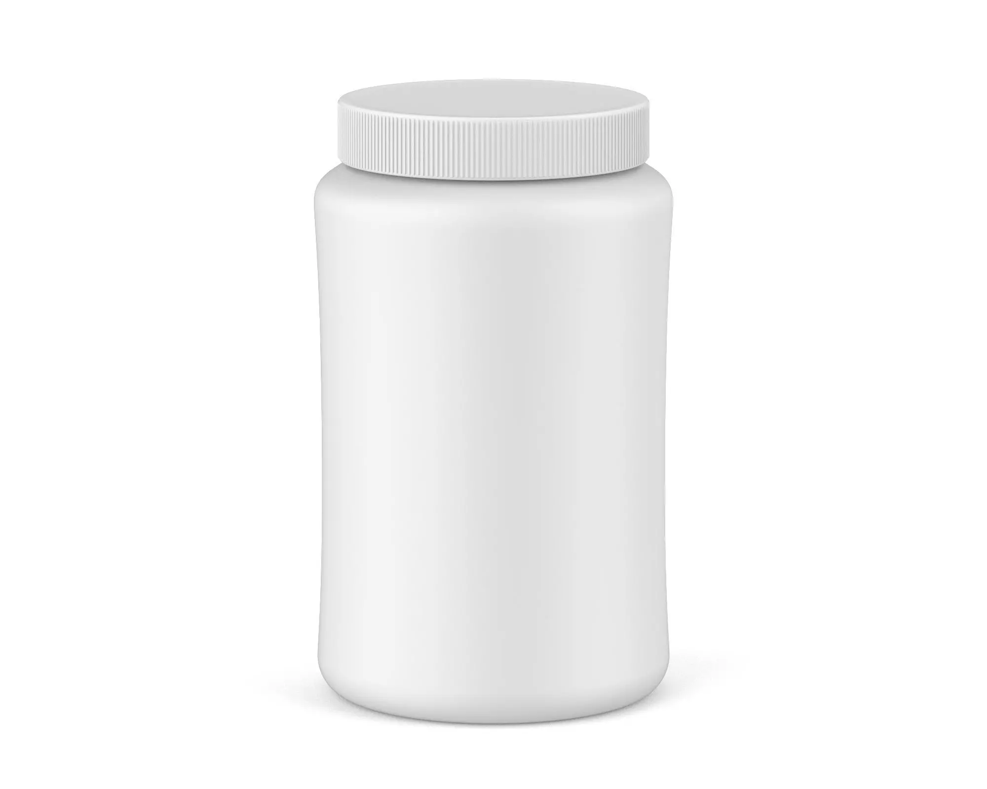 3D Jar plastic bottle Low-poly 3D model_0
