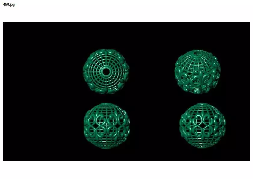 3 size stl beeds 3D print model_0