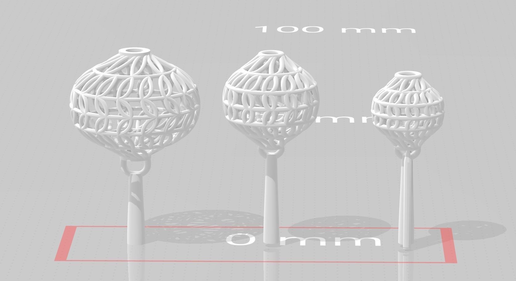 3 size stl beeds 3D print model_1