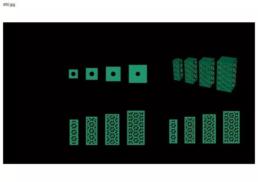 4 size stl beeds 3D print model_0