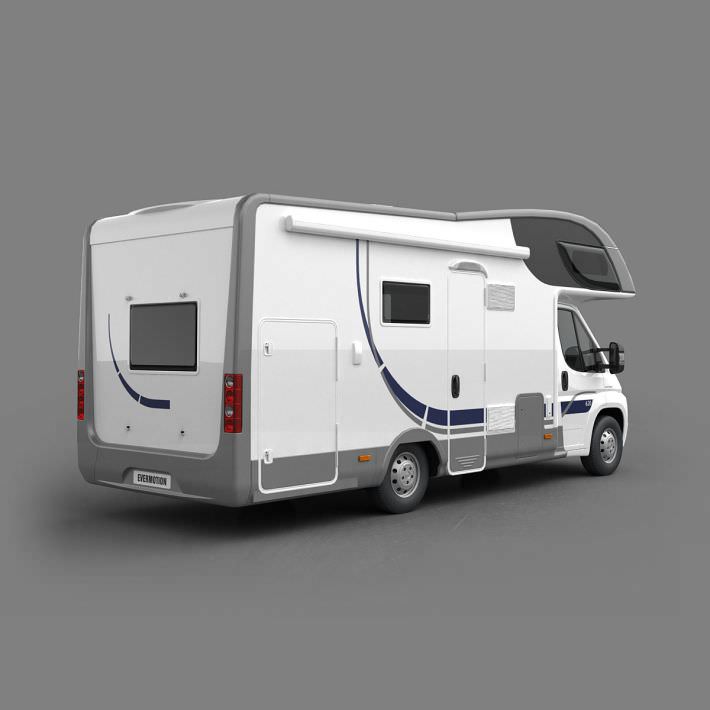 Modern Camping Vehicle 3D model_1
