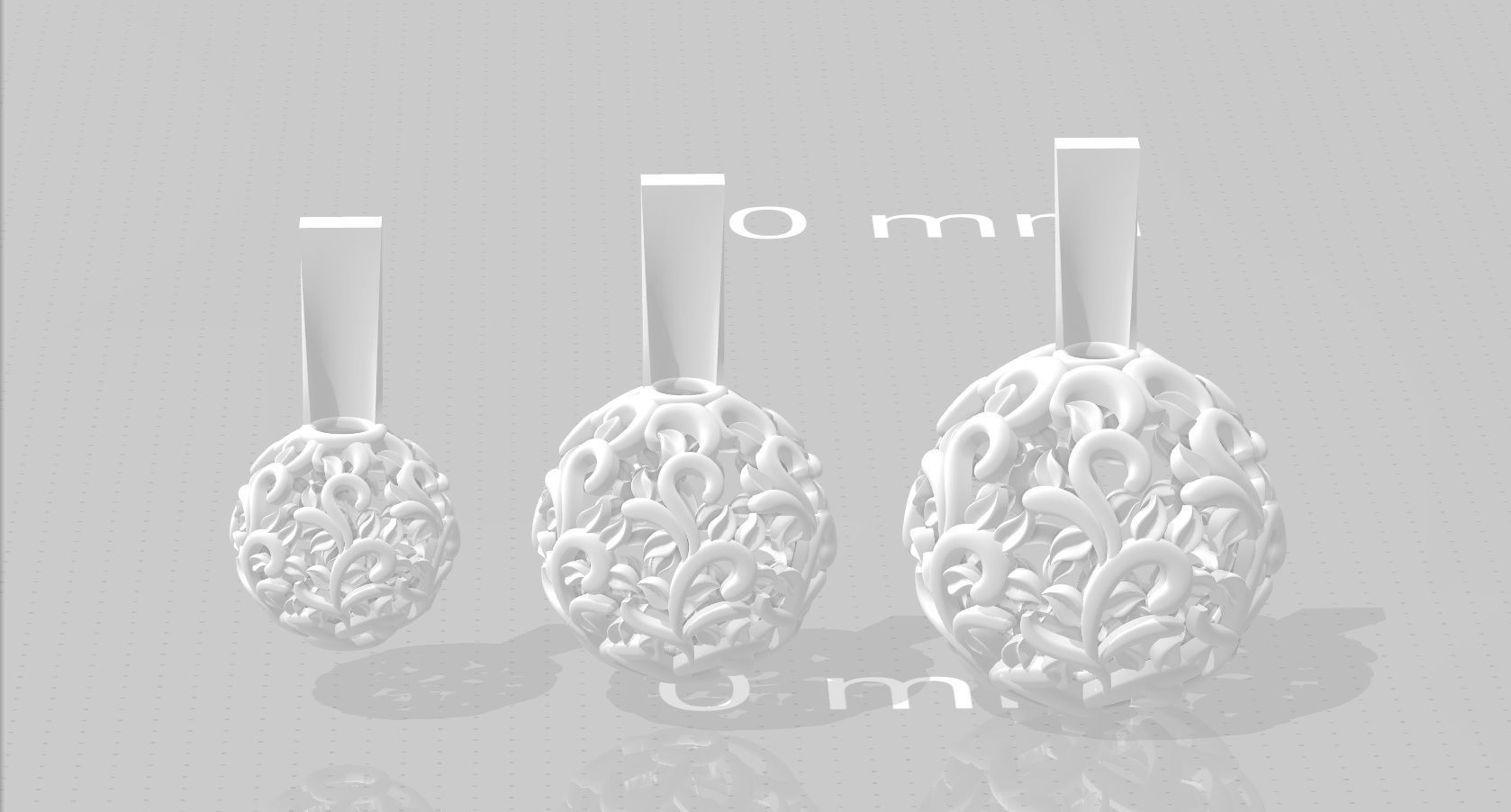 3 size stl beeds 3D print model_1