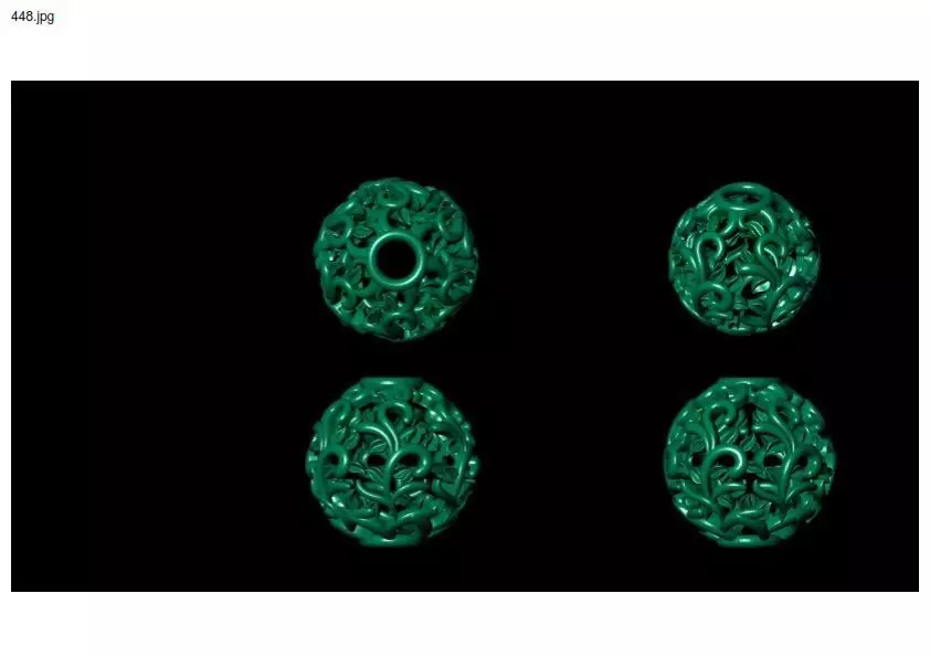 3 size stl beeds 3D print model_0