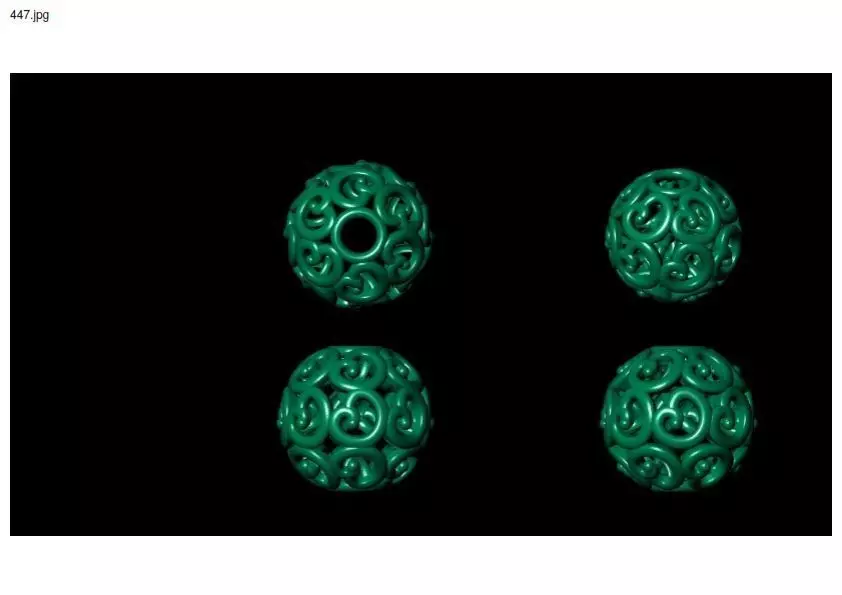 3 size stl beeds 3D print model_0