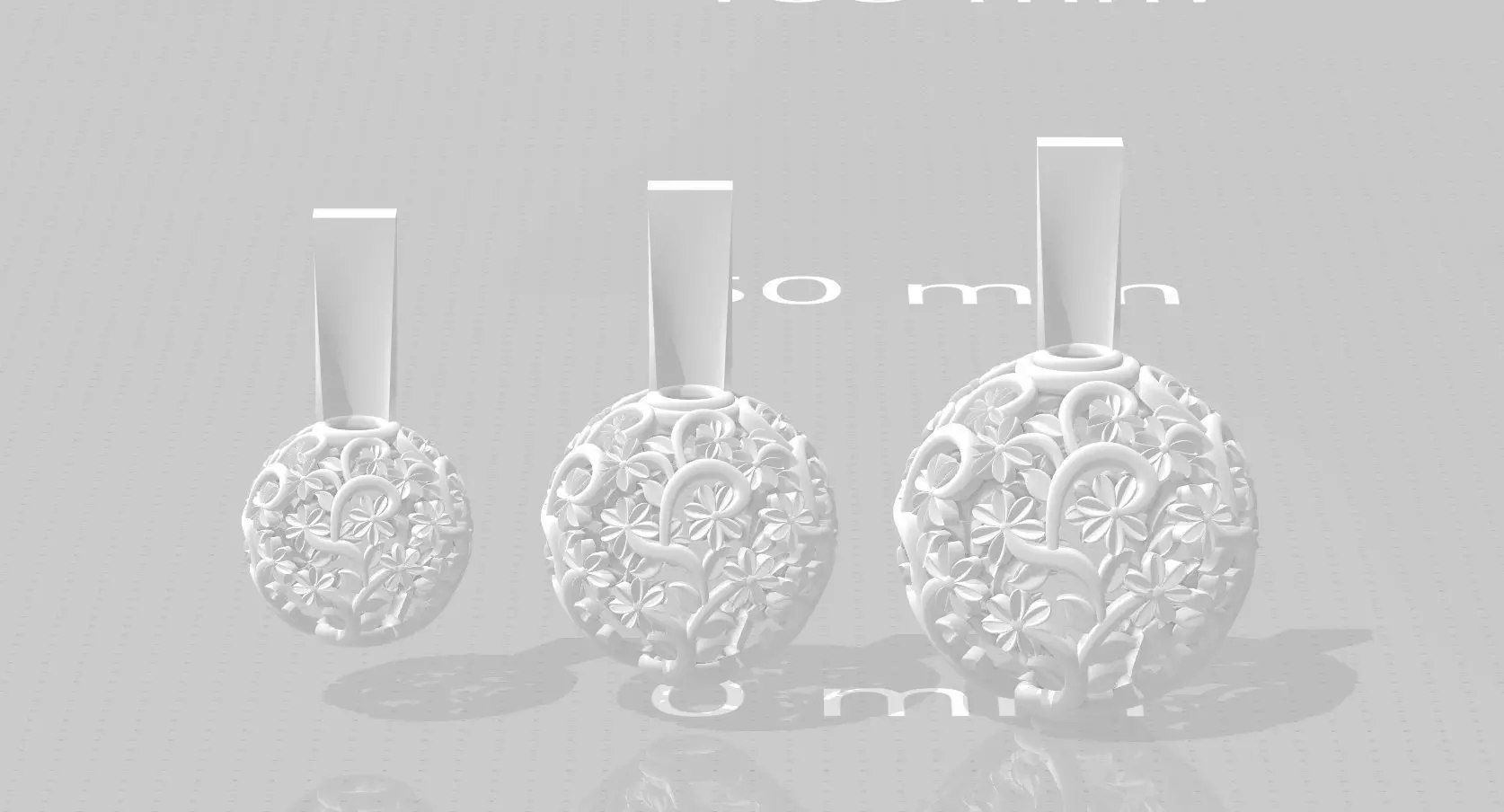 3 size stl beeds 3D print model_0