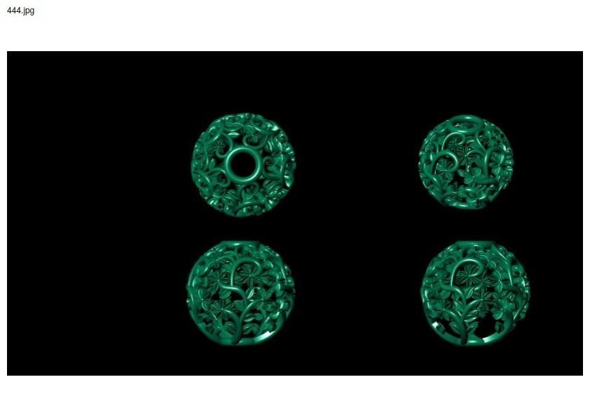 3 size stl beeds 3D print model_1