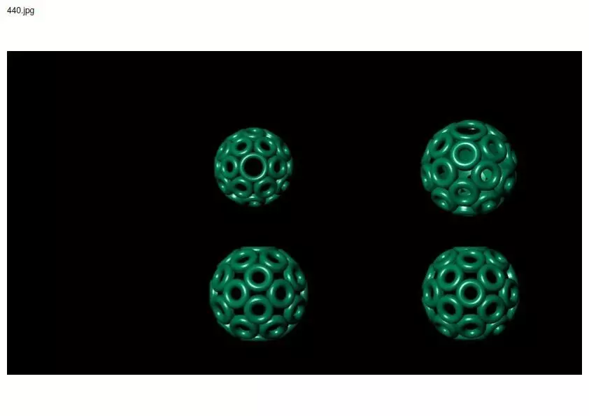 3 size stl beeds 3D print model_0