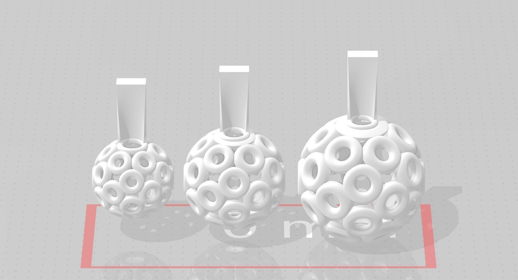 3 size stl beeds 3D print model_1