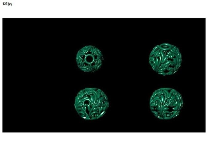 5 size stl beeds 3D print model