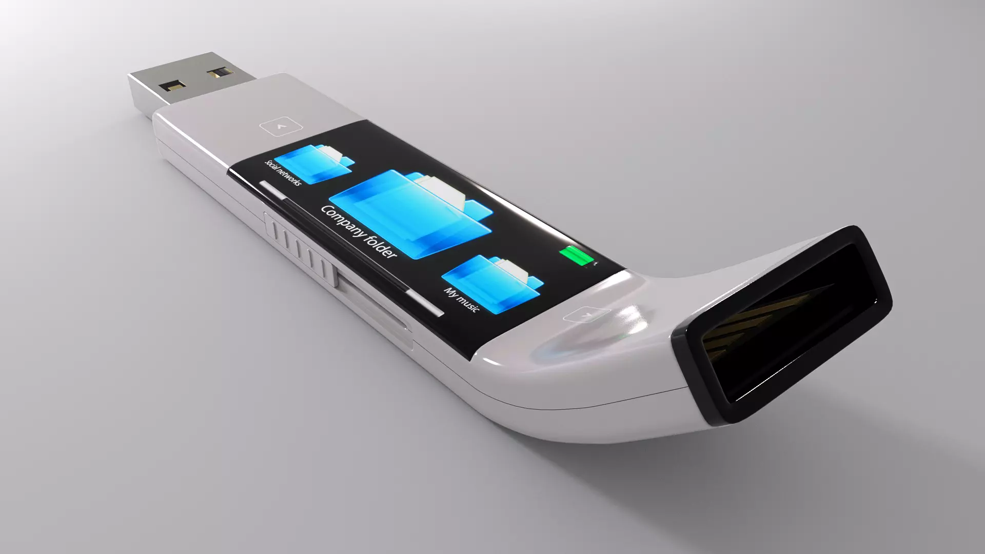 U Transfer usb flash drive 3D model_0