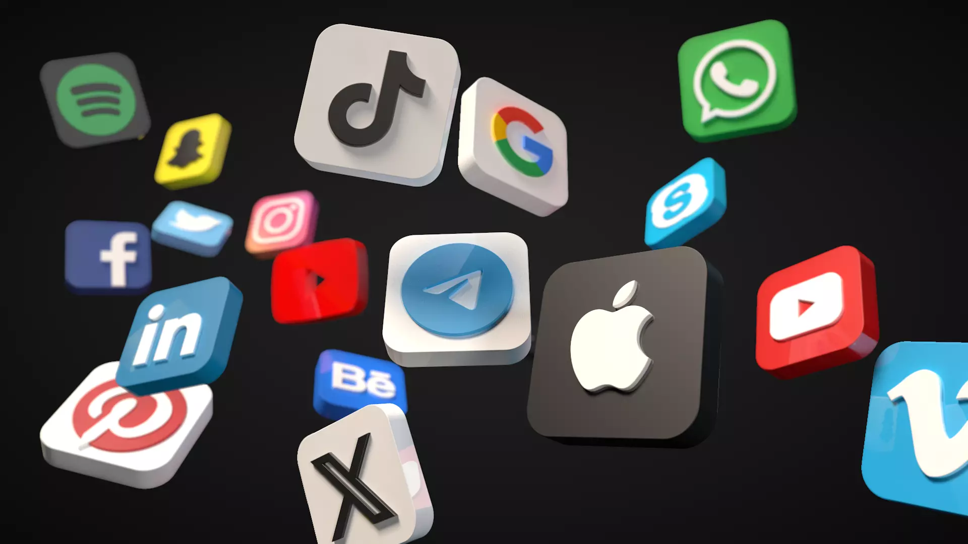 Social Media Icon Set No2 3D print model_0