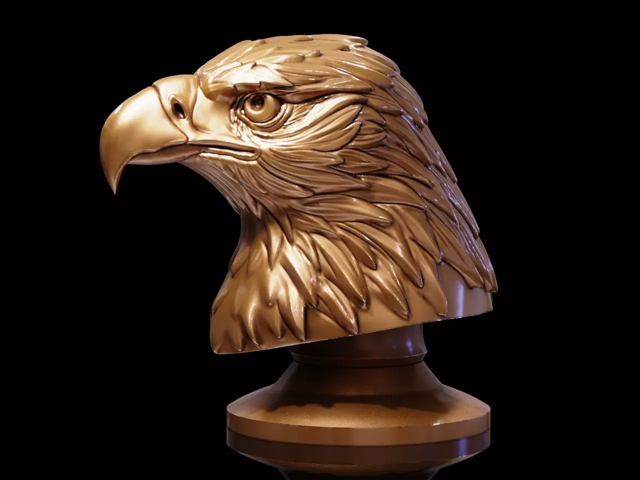 Eagle Golden 3D print model_0