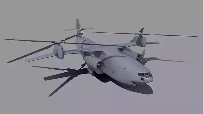 Kamov Ka-35 concept helicopter 3D model