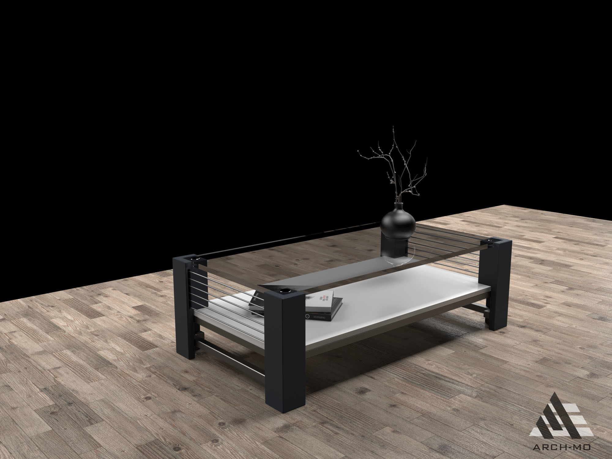 Coffee table 05- furniture Free low-poly 3D model_3