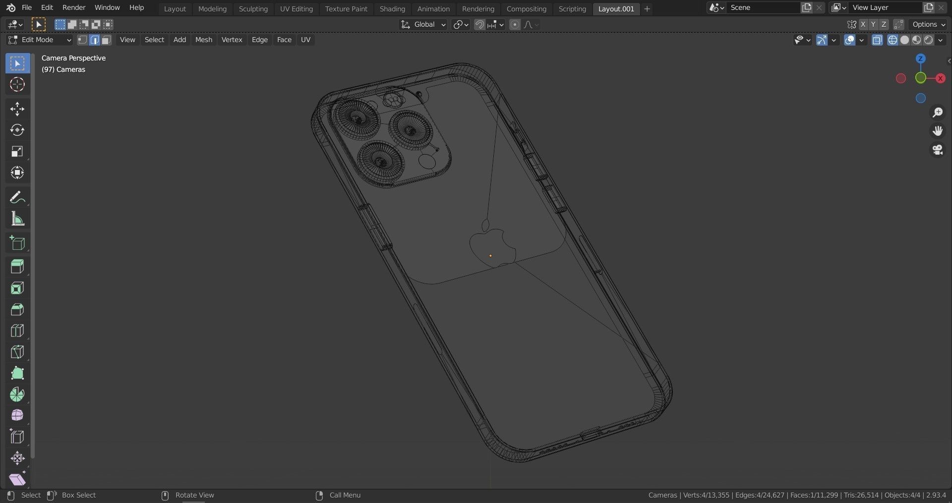 iPhone 13 Pro 3D model_7