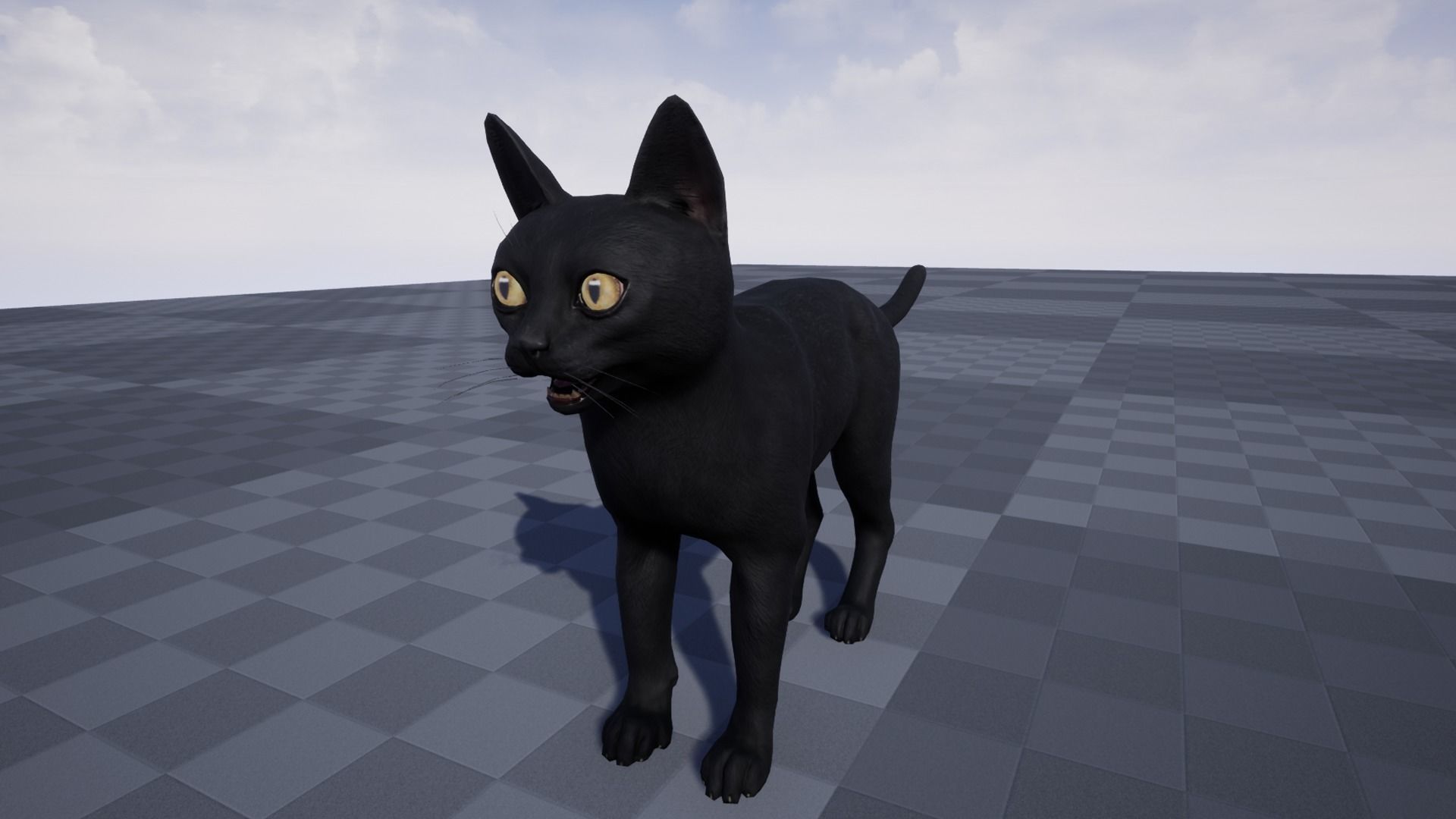 Cat - Bombay Low-poly 3D model_3