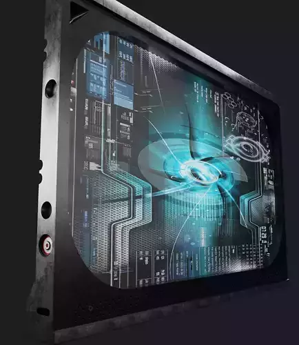 Sci-Fi Monitor 3D model 3D model