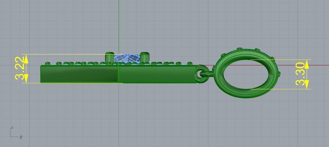 Pendant 1027 3D print model_5