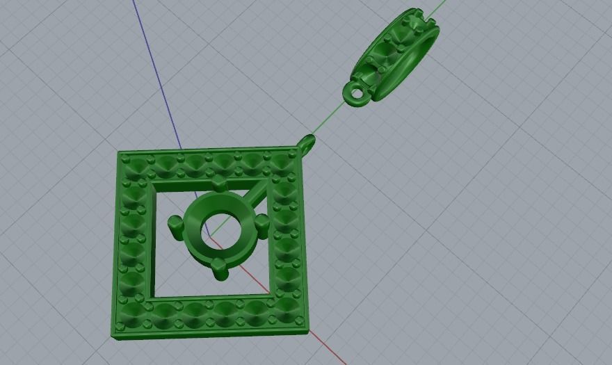 Pendant 1027 3D print model_6