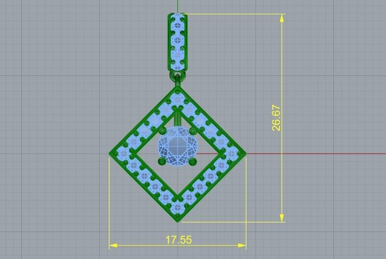 Pendant 1027 3D print model_4