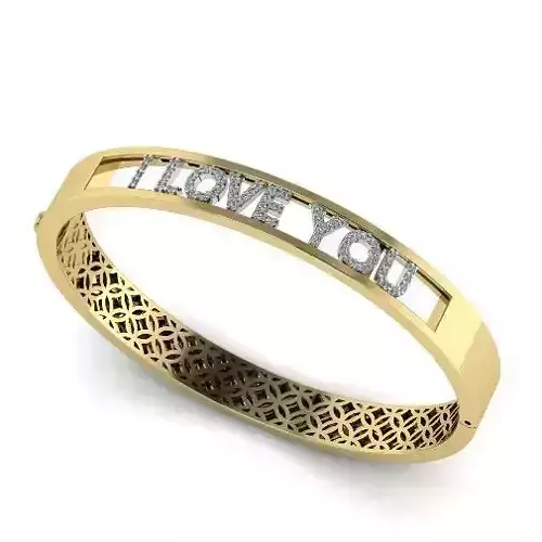 Bracelet I LOVE YOU 1025 3D print model