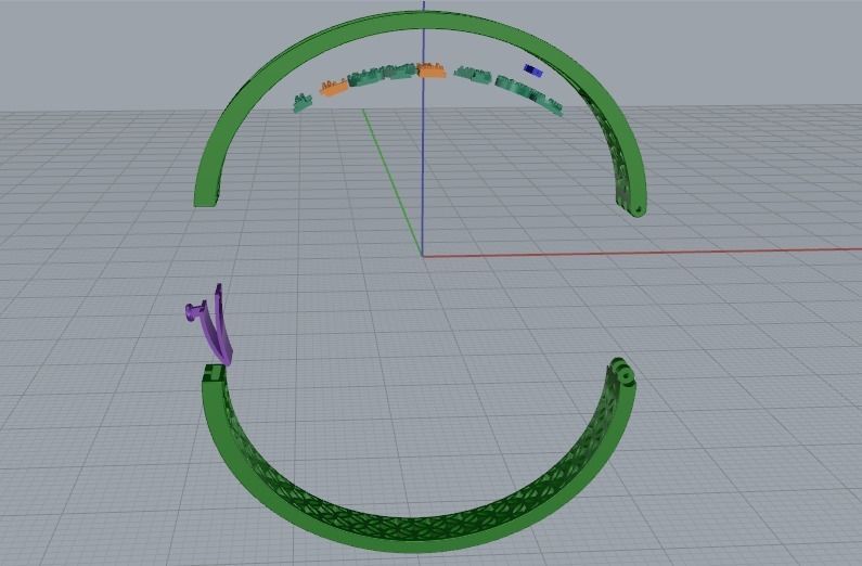 Bracelet I LOVE YOU 1025 3D print model_7